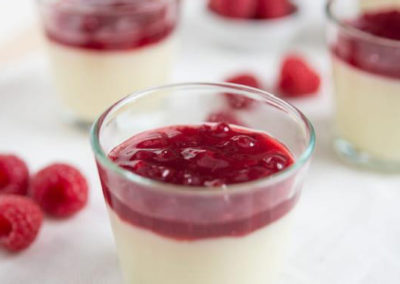 Panna cotta aux fruits rouges